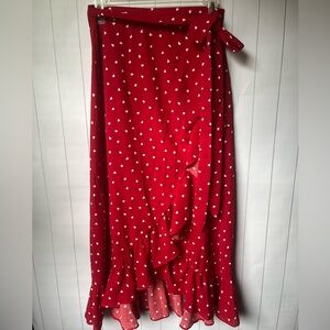 Hearts Wrap Skirt NWOT